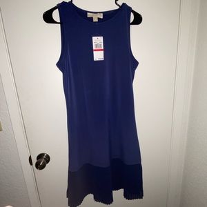 Blue Michael Kors sleeve less dress